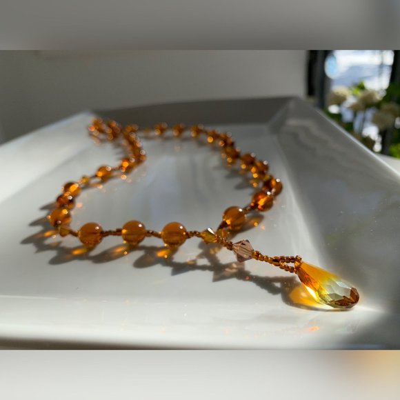 Swarovski Beaded & Crystals Handmade Necklace - Picture 2 of 8